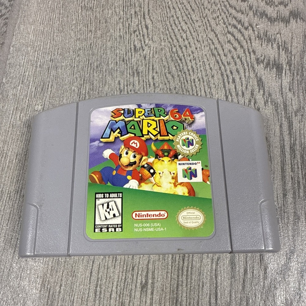 Super Mario 64 Nintendo 64 Game Only NTSC-U/C Authentic *READ